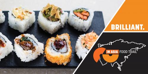 CU in Asia Food Trail with Sushi on a Plate