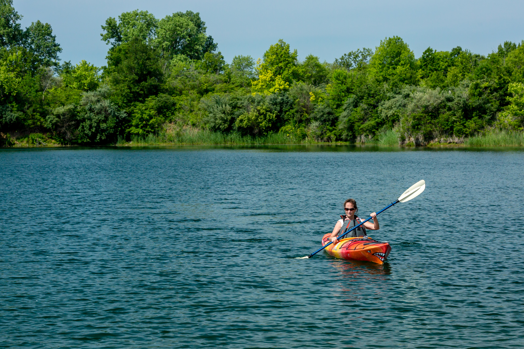 Kayaking at River Bend Forest Preserve